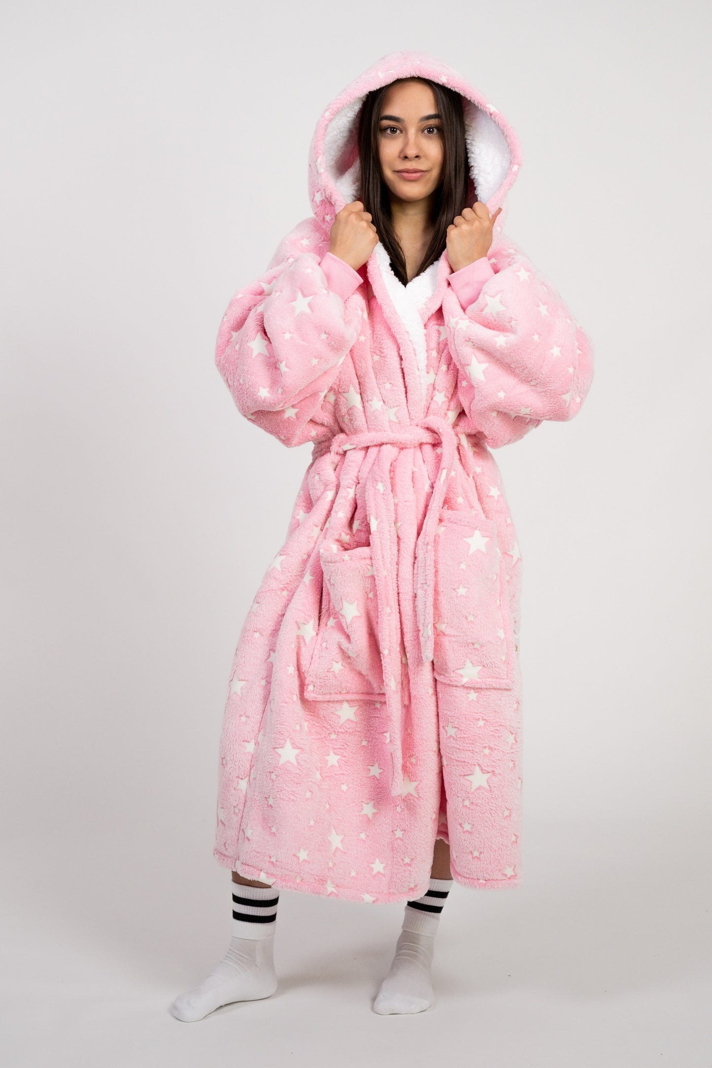 Rózsaszín éjjeli Köntös