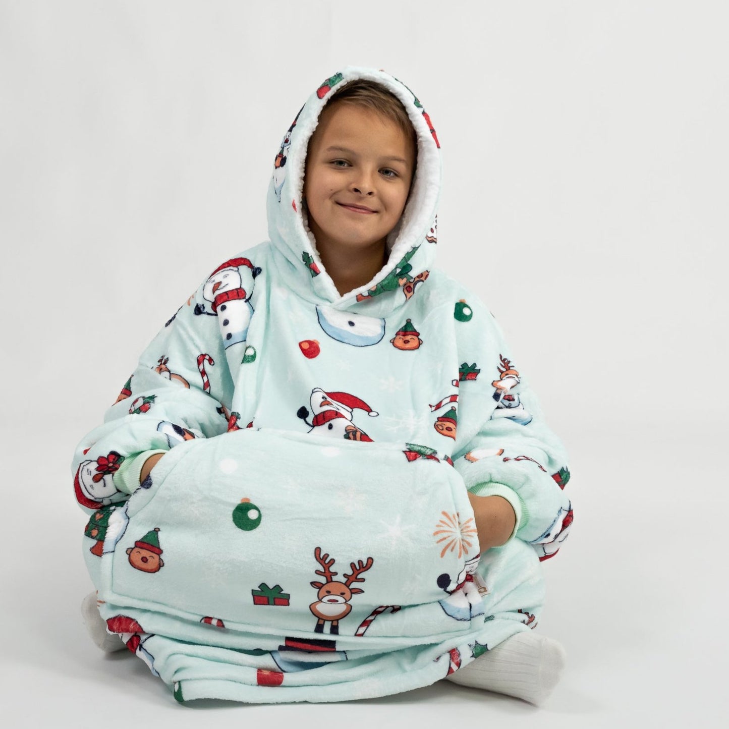 Kék Hóemberes Puló (Gyerek)