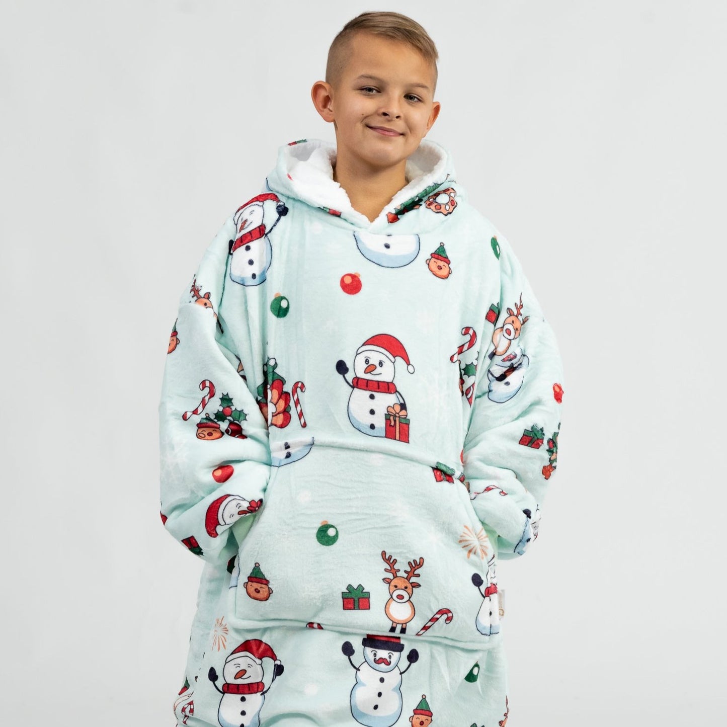 Kék Hóemberes Puló (Gyerek)