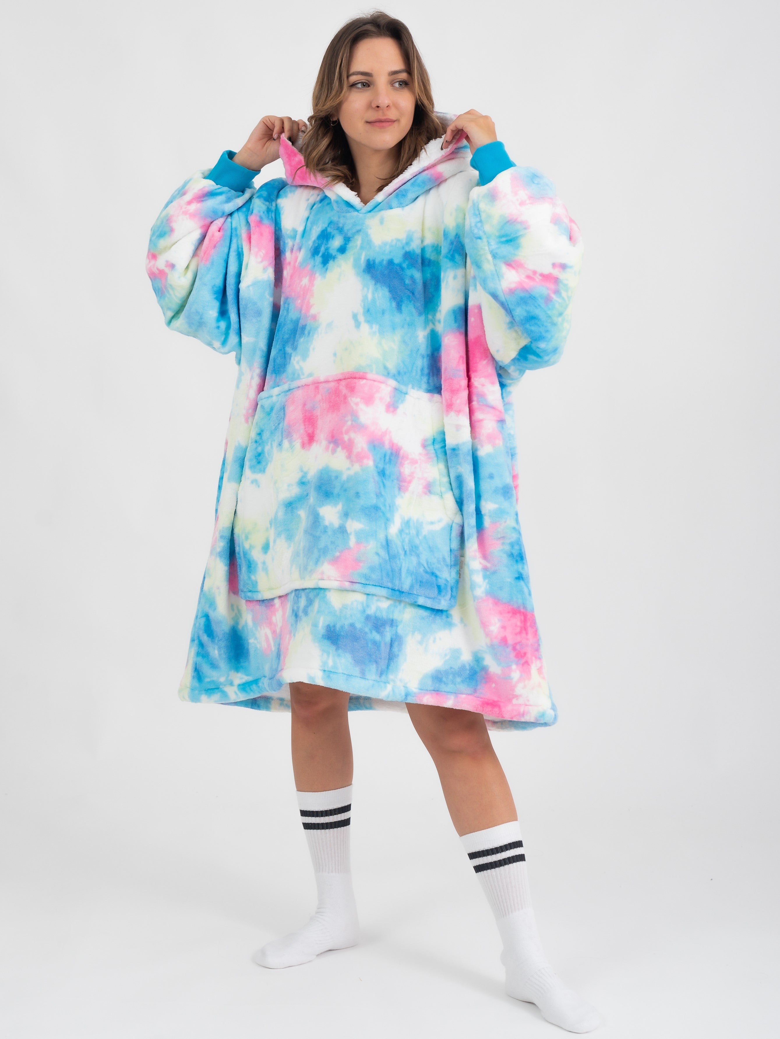 Türkiz Tie-Dye Puló
